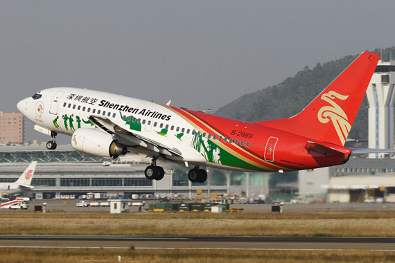 资料图：深航波音737客机