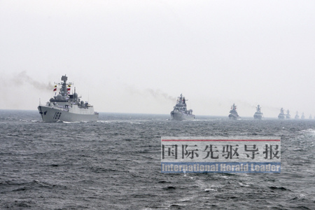 中国海军任何大规模编队活动都会受到美日的严密监视。新华社