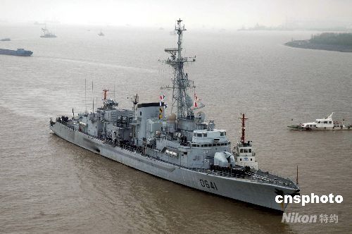 法国海军访沪舰艇编队将与中方举行联合演练