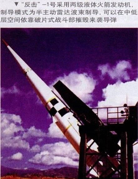 资料图：中国640反导工程反击1号拦载导弹