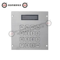 IP67动态防水防尘防暴不锈钢金属工业数字小键盘