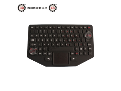IP65动态级密封加固耐用嵌入式军工级硅胶键盘