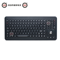 IP65动态级密封加固耐用嵌入式工业硅胶全功能键盘