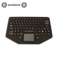 IP68防护可移动斜台式加固耐用军工级硅胶键盘