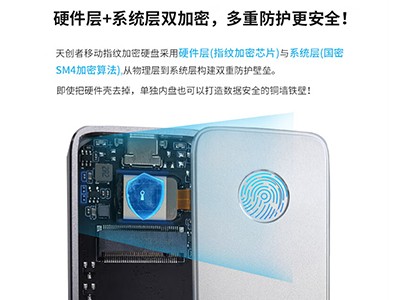 天创者全国产指纹加密移动硬盘1TB手机直连图3